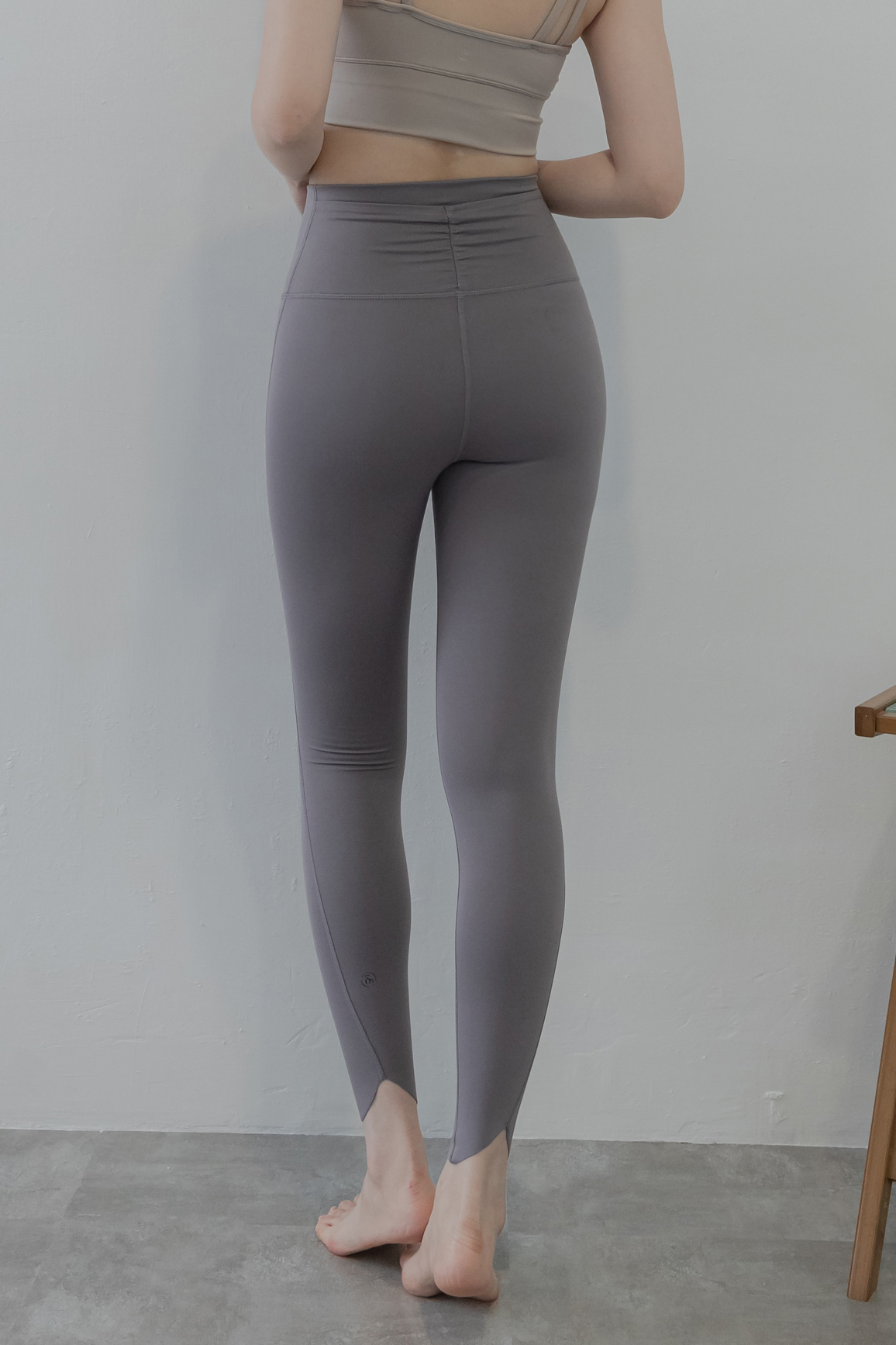 10/10 Shyni Shirring Pockets Legging- 藕紫