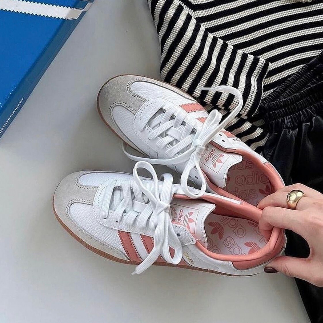 Adidas Originals Samba OG 草莓餅乾 珊瑚粉 焦糖底 經典 麂皮 復古 德訓鞋