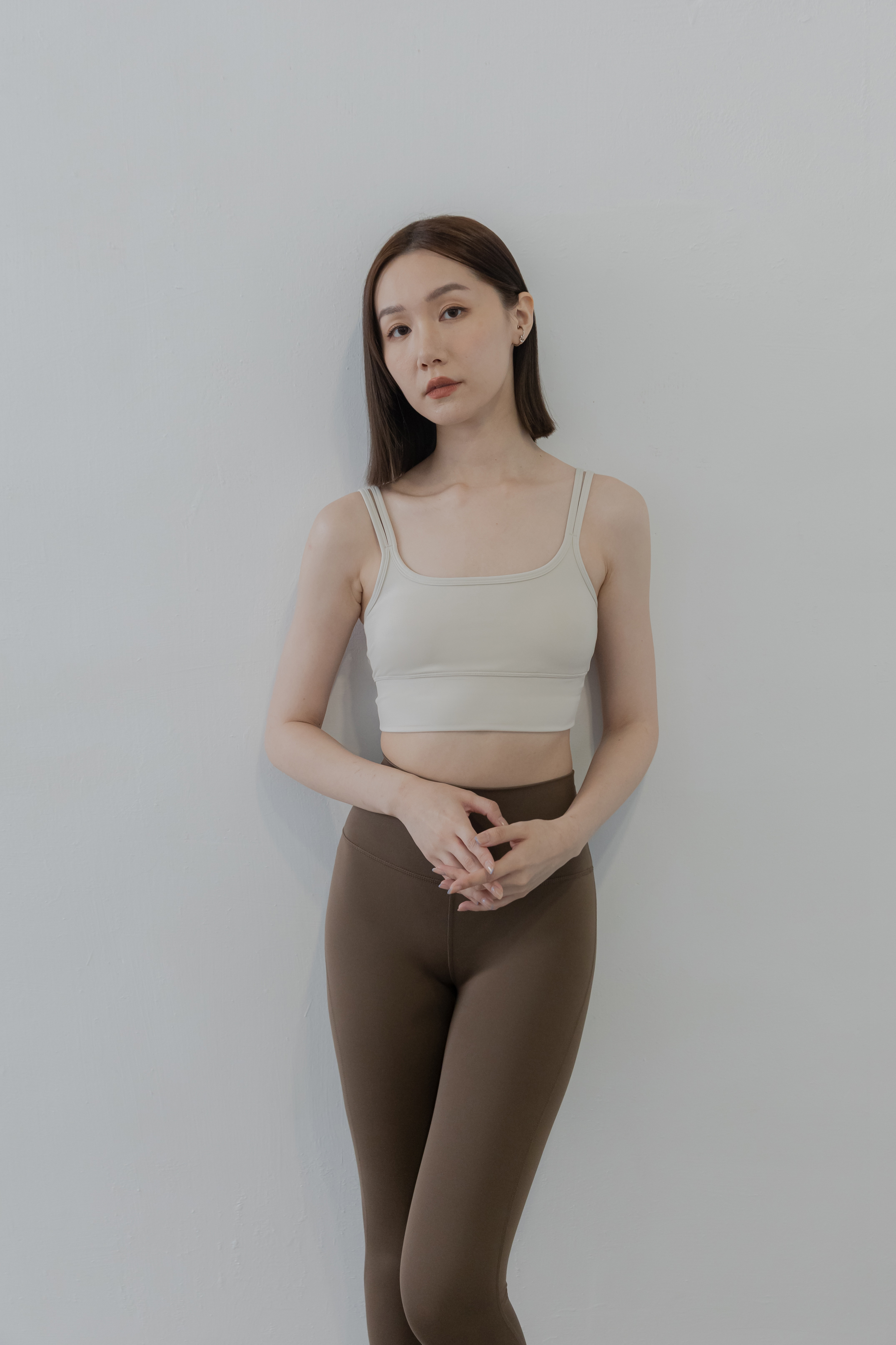 Shyni Strappy Back Bra Top- 淺米