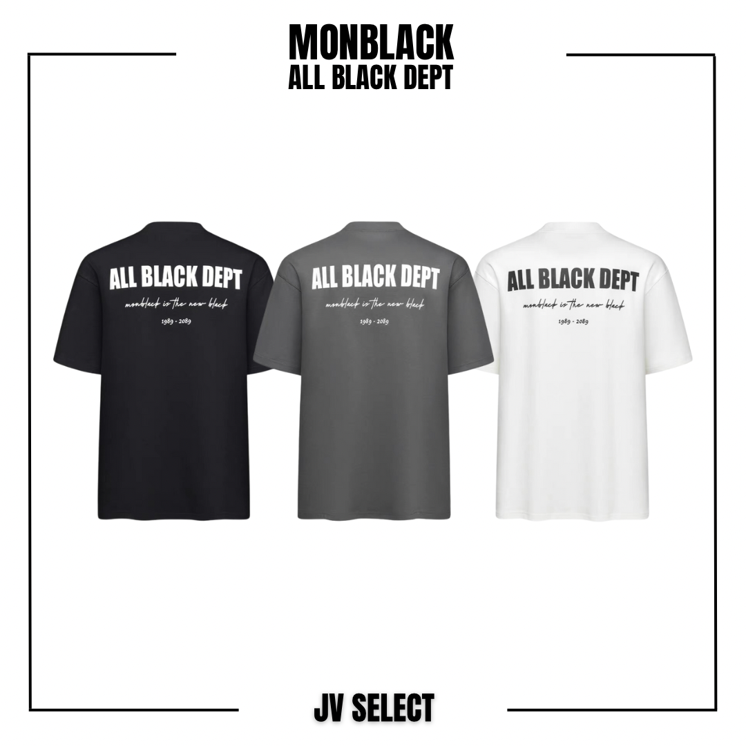 Monblack All Black Dept T-Shirt