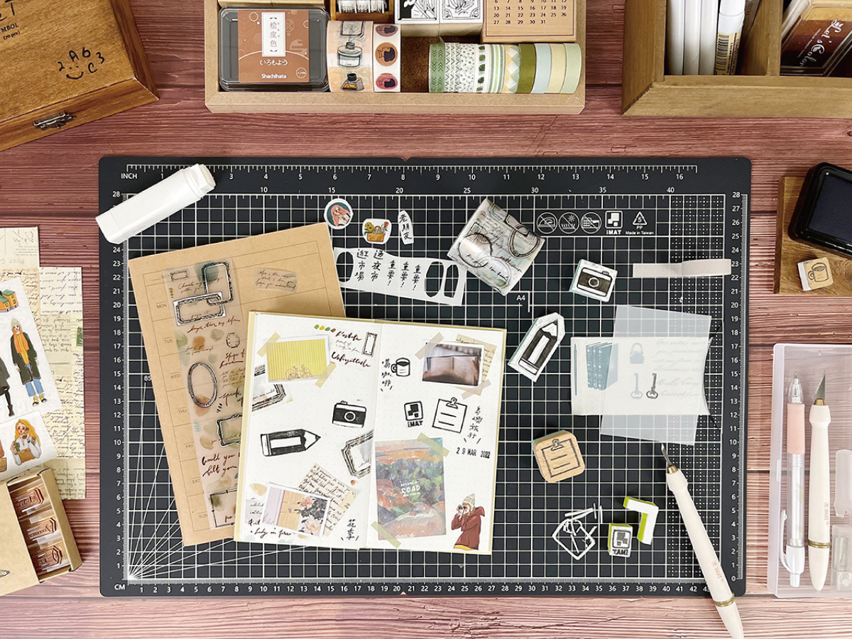 A3大尺寸 翻轉切割墊 2.0 環保無毒書型摺疊切割墊｜IMAT