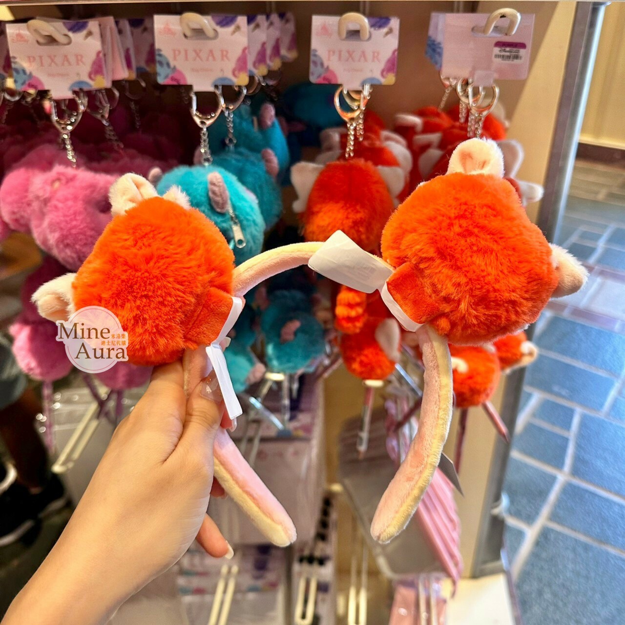 毛怪 蘇利文 Sullivan 絨毛毛球 耳朵造型 迷你公仔 娃娃 (搭配個人客製髮圈用) 怪獸電力公司 Monsters, Inc. -香港迪士尼樂園