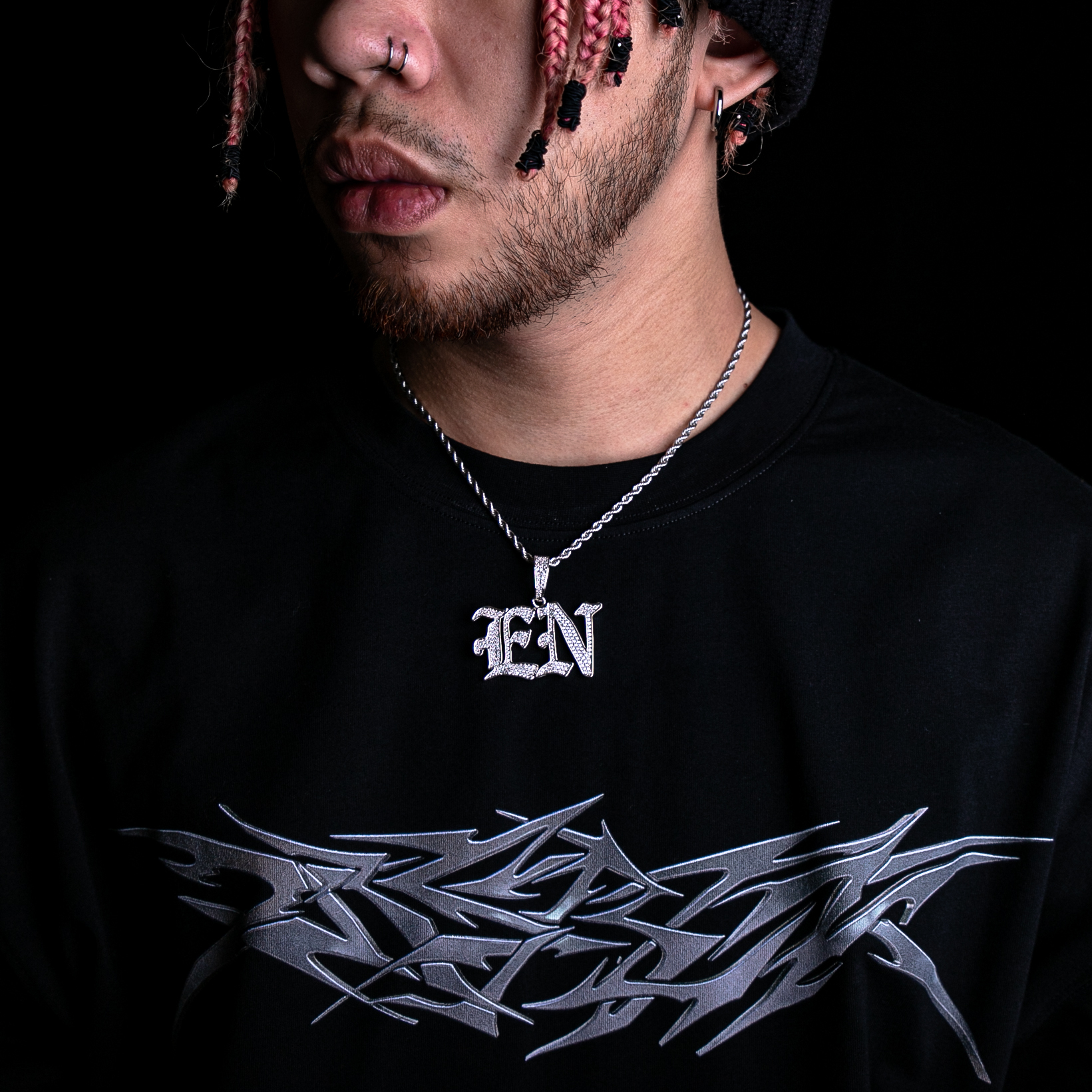 客製化歌德字字體(A-Z)字母墜飾