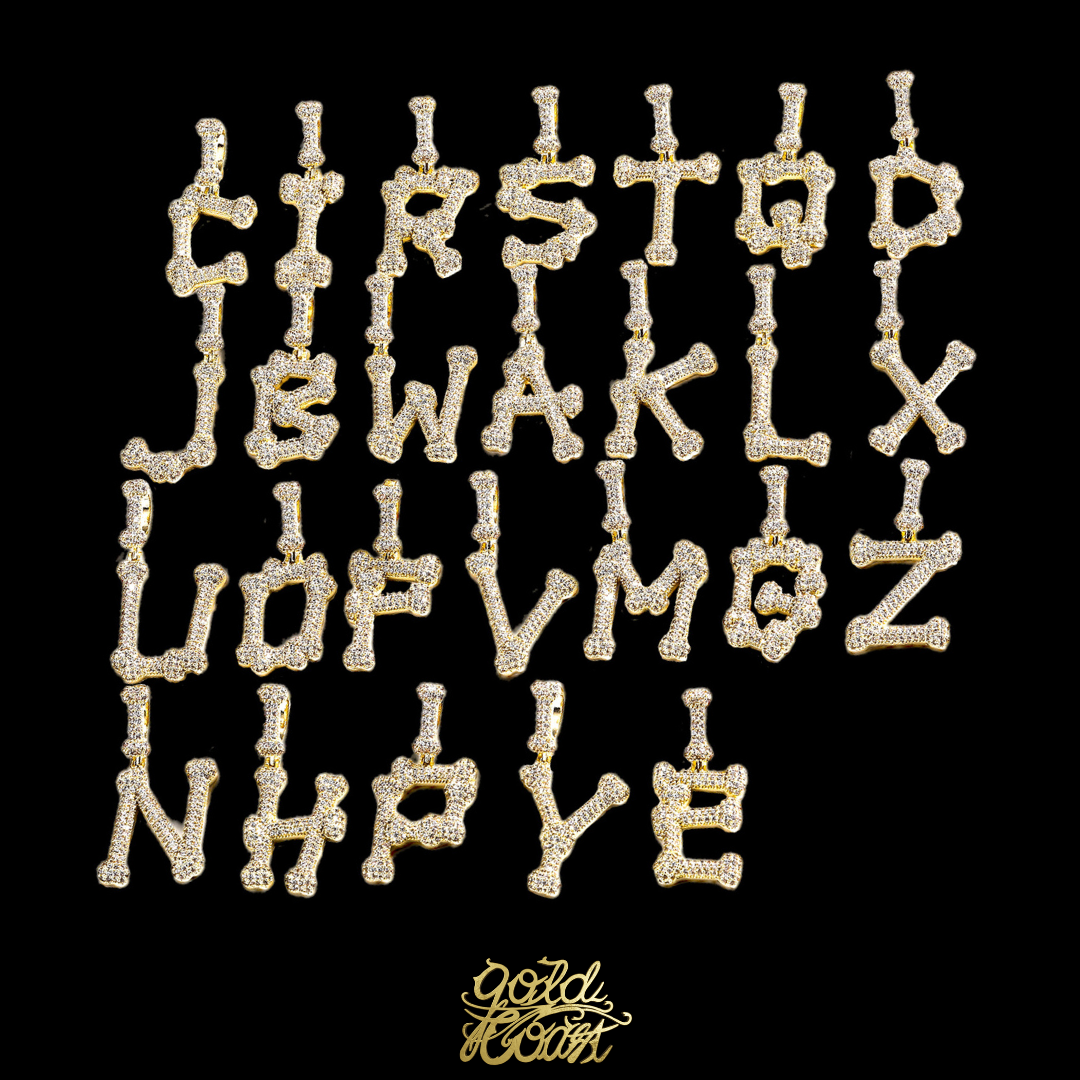 客製化骨頭字體(A-Z)字母墜飾