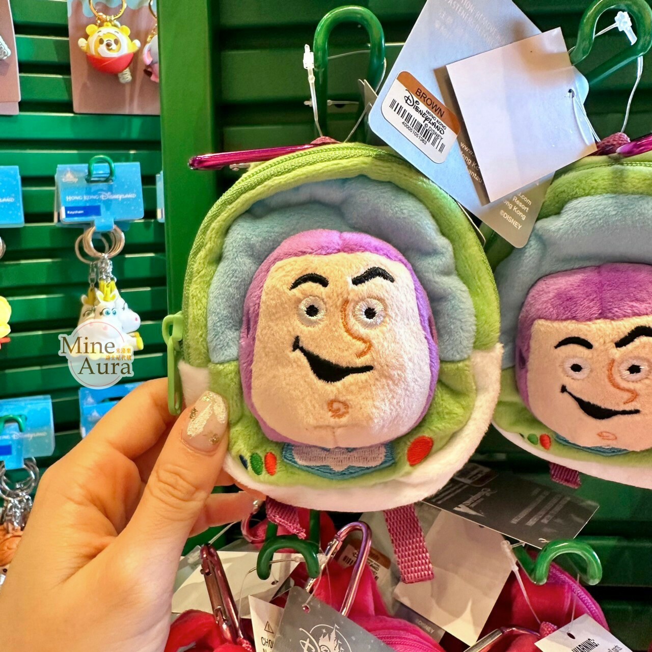 巴斯光年 Buzz Lightyear 後背包造型 零錢包 鑰匙圈 吊飾 玩具總動員 Toy Story -香港迪士尼樂園