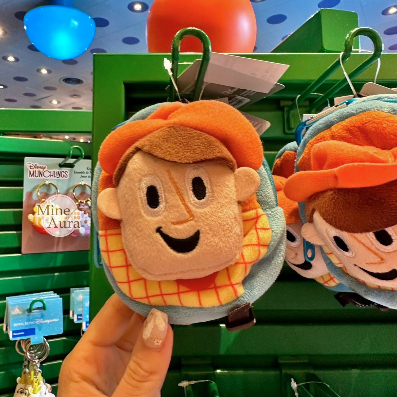 胡迪 Woody 後背包造型 零錢包 鑰匙圈 吊飾 玩具總動員 Toy Story -香港迪士尼樂園