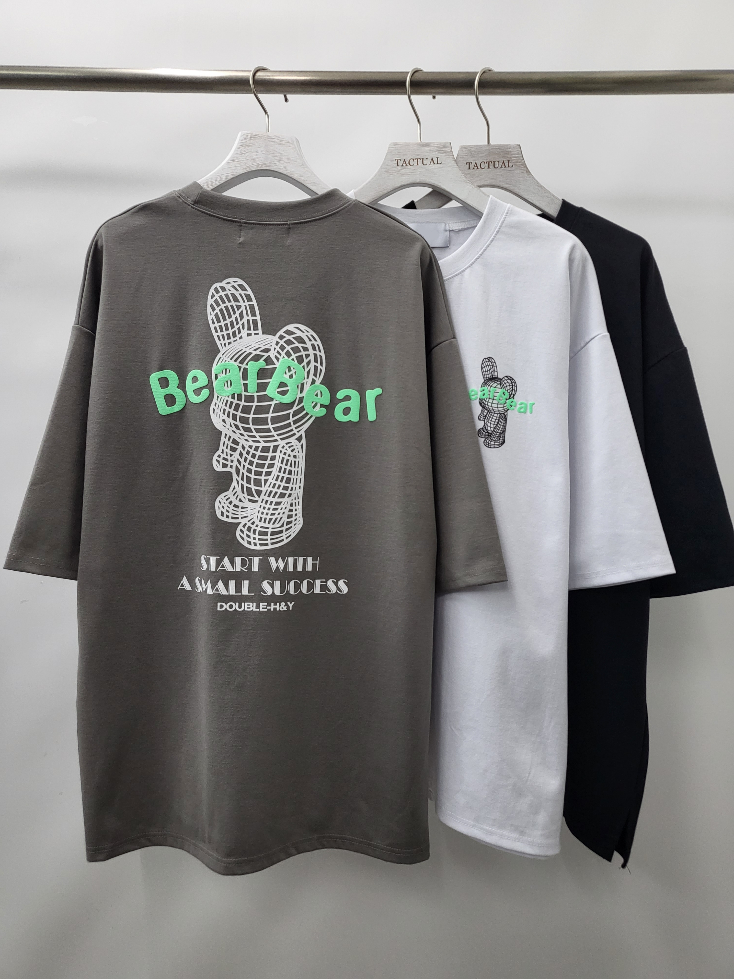 3D熊仔圖案短袖Tee T5104