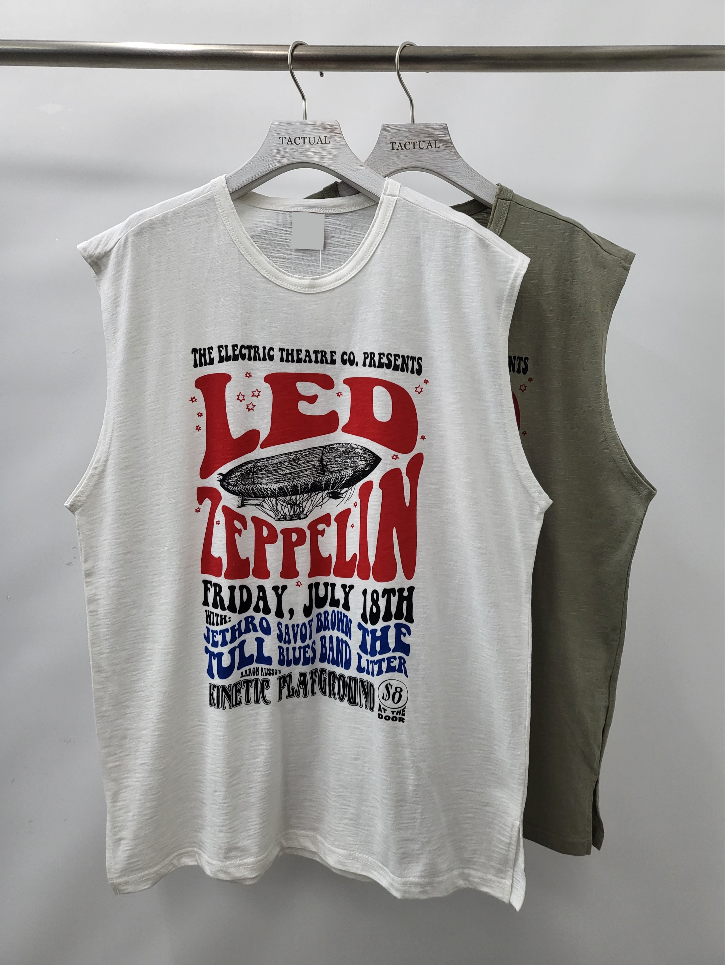 英文字圖案背心 V987