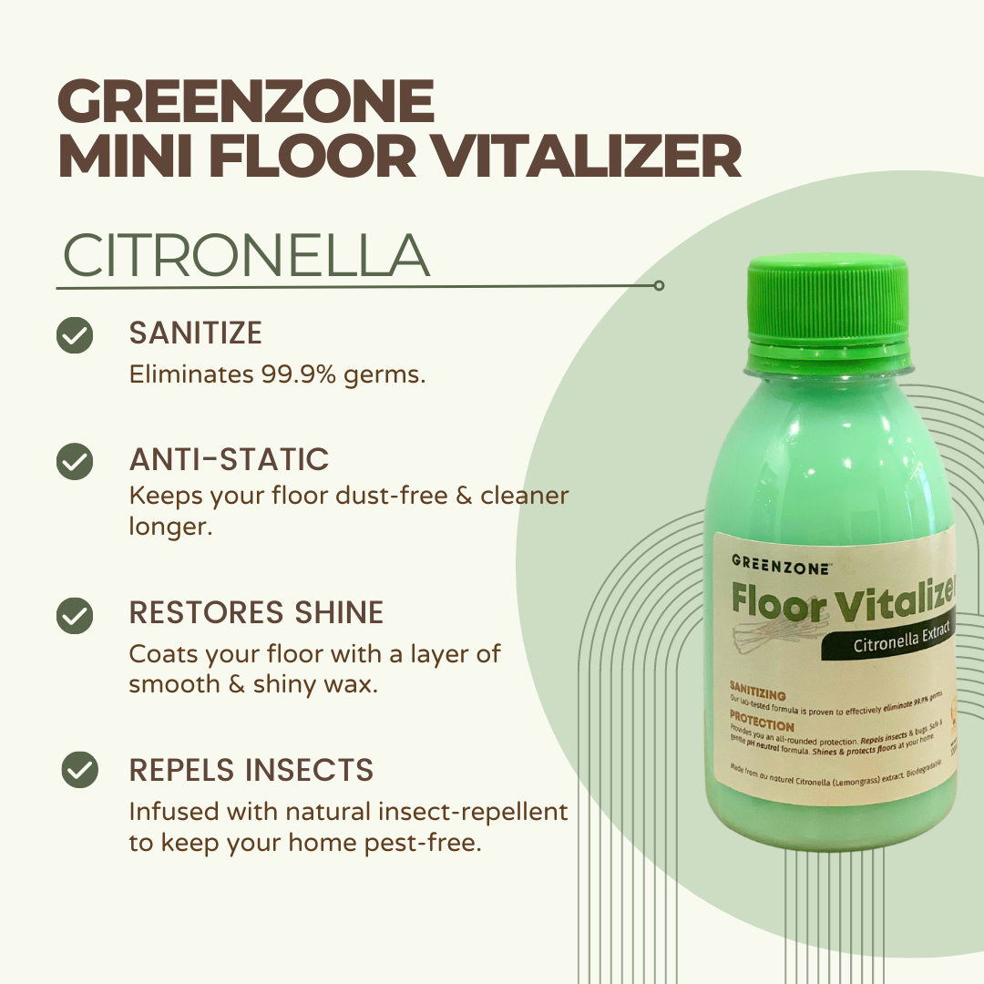 Greenzone Mini Floor Vitalizer 120ML - CITRONELLA