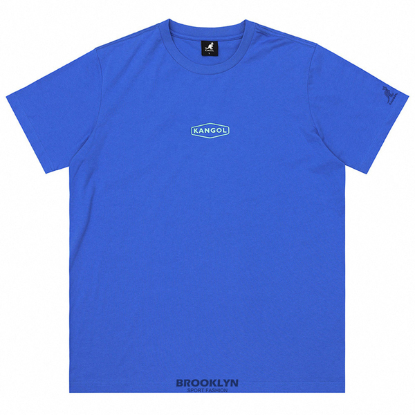 【下殺↘ $399】KANGOL 短袖 短T 中性 涼感 藍 金屬感LOGO 6225101894