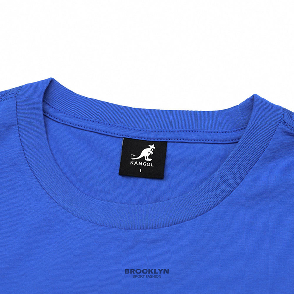 【下殺↘ $399】KANGOL 短袖 短T 中性 涼感 藍 金屬感LOGO 6225101894