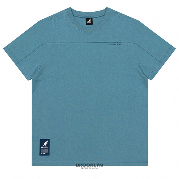 【下殺↘ $399】KANGOL 短袖 短T 中性 涼感 藍 後背大LOGO 下擺條碼標籤 6225101989