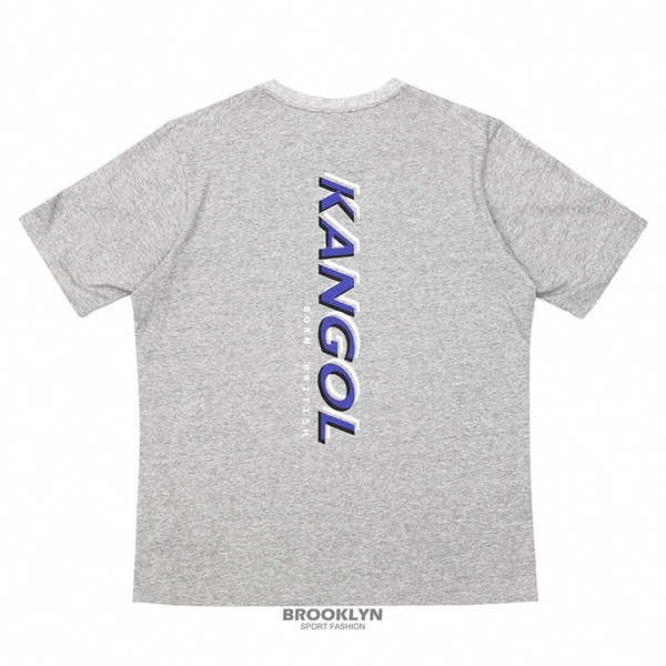 【下殺↘ $399】KANGOL 短袖 短T 灰 方格袋鼠背大橫向LOGO 袋鼠 棉 男 6225100510