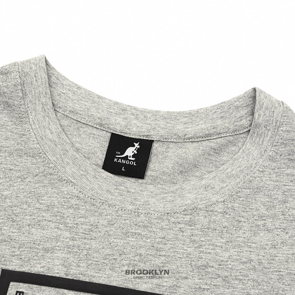 【下殺↘ $399】KANGOL 短袖 短T 灰 方格大袋鼠LOGO 棉 休閒 男 6225102510