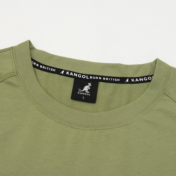 【下殺↘ $399】KANGOL 短袖 短T 中性 草綠 草寫LOGO 拉鍊口袋 男  6225100672