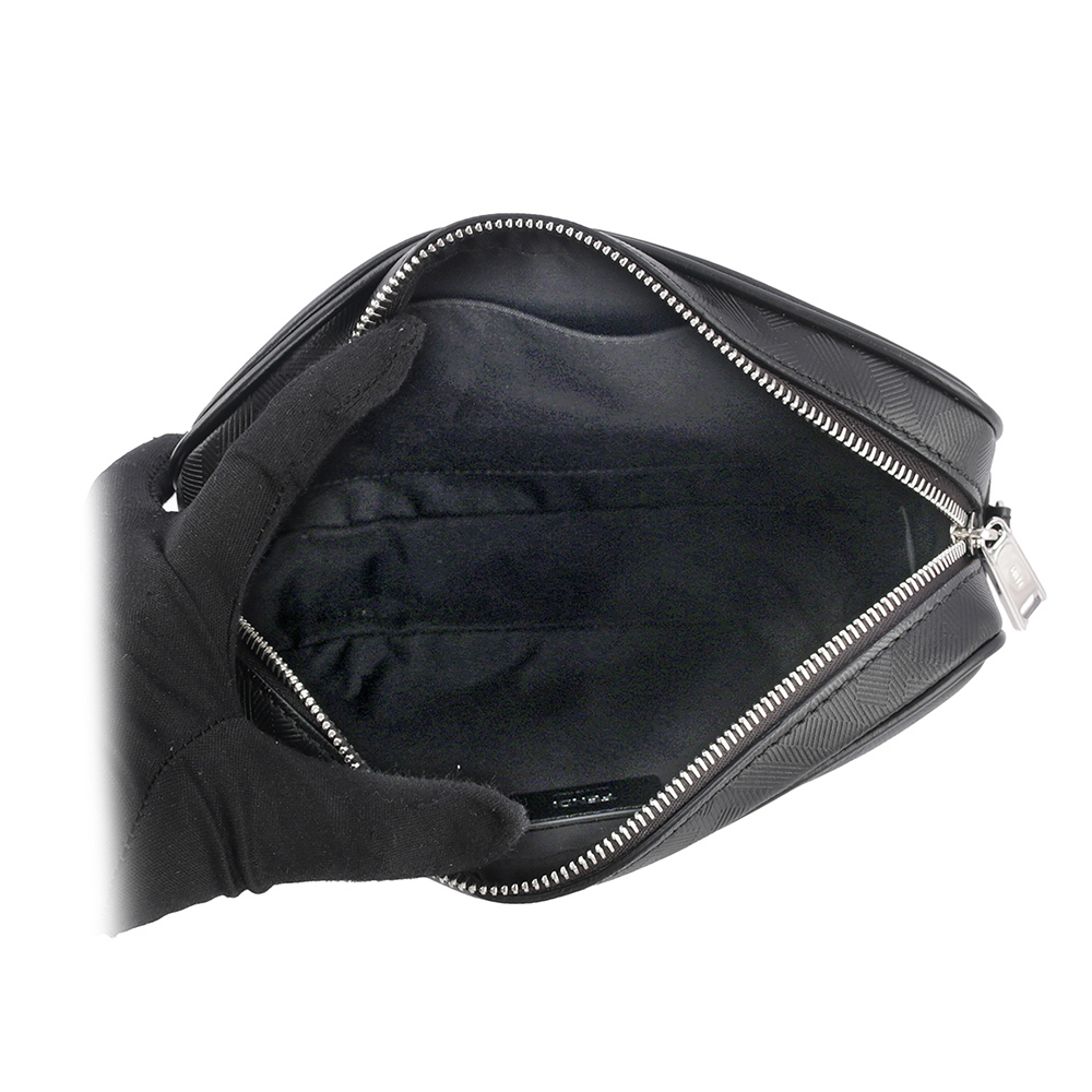 【FENDI】FF Logo Shadow 皮革相機斜背包(黑色) 7M0286 AP15 F0GXN