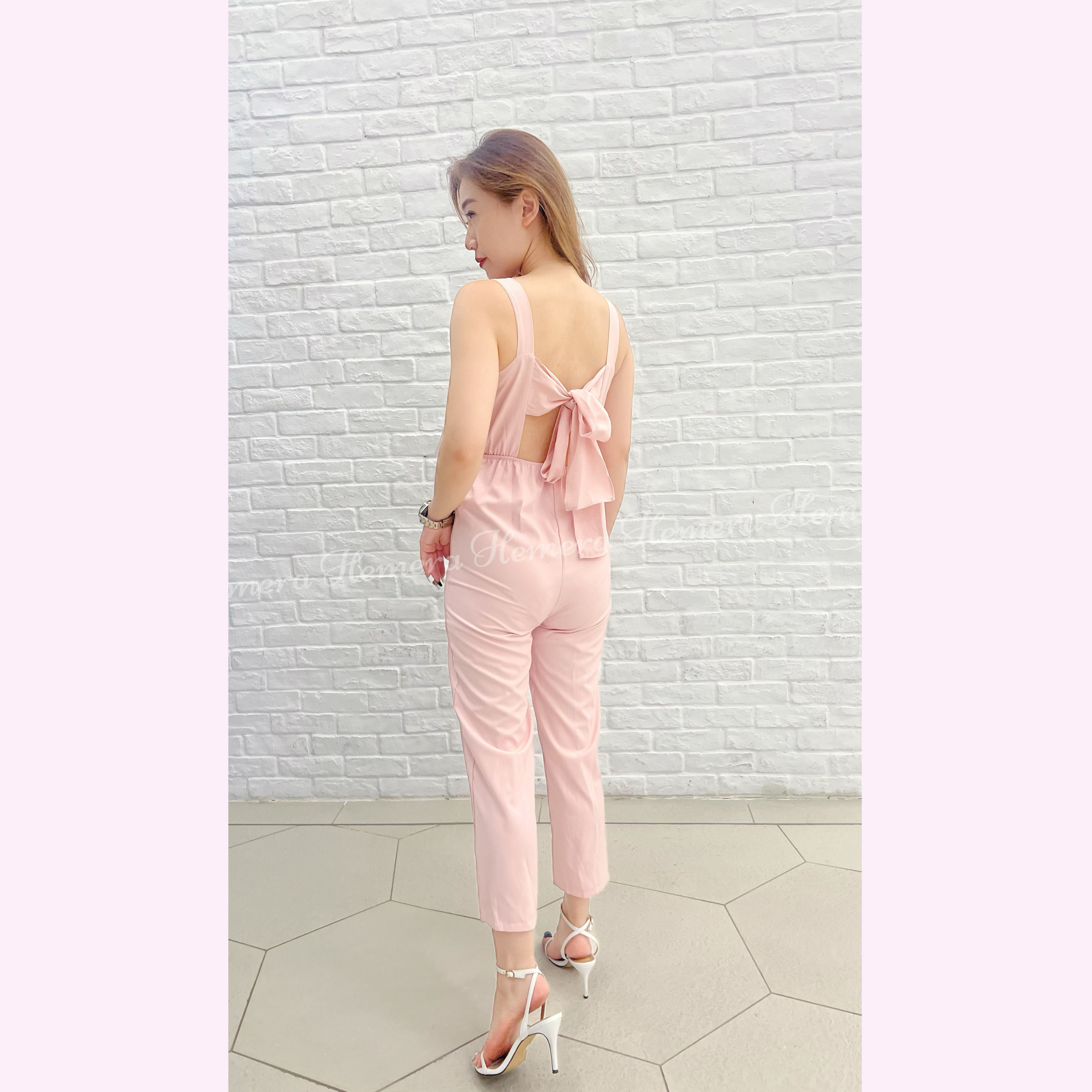 JS23S0808 後綁蝴蝶結甜心連身褲