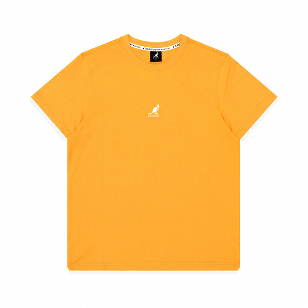 【下殺↘ $399】KANGOL 短袖 短T 中性 黃色 假兩件 背後印花小LOGO 6225101362