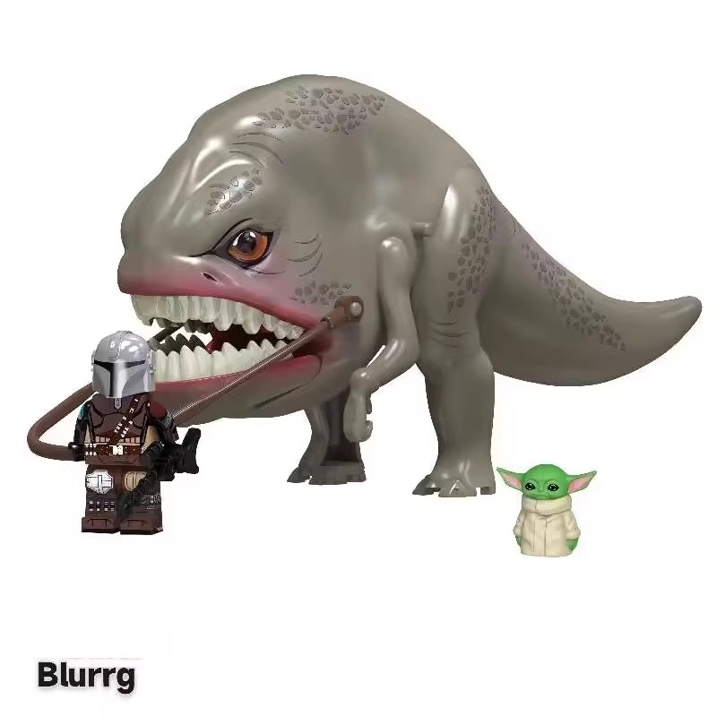 3 PCS / LOT Mandalorian Yoda Blurry Star Wars Minifigures Minifigs Fit Lego TV8071