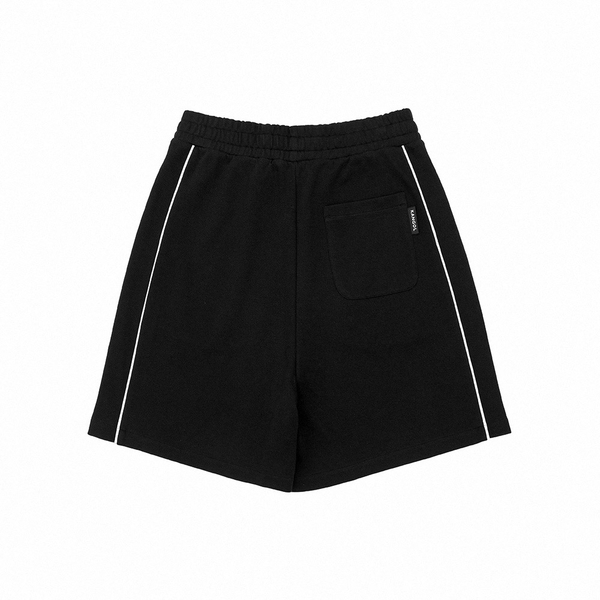 【下殺↘ $399】KANGOL 短褲 中性 側反光條 黑 棉褲 6225150120