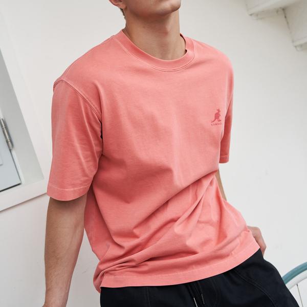【下殺↘ $399】KANGOL 短袖 中性 水洗印花T 袋鼠 棉 63251007-