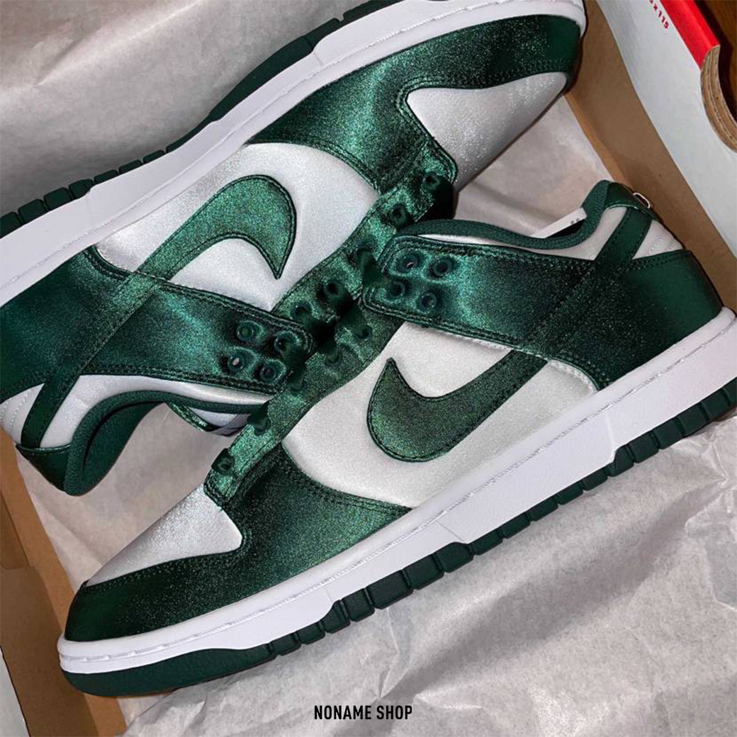 NIKE DUNK LOW "SATIN GREEN" 緞面 綠絲綢 (女款)