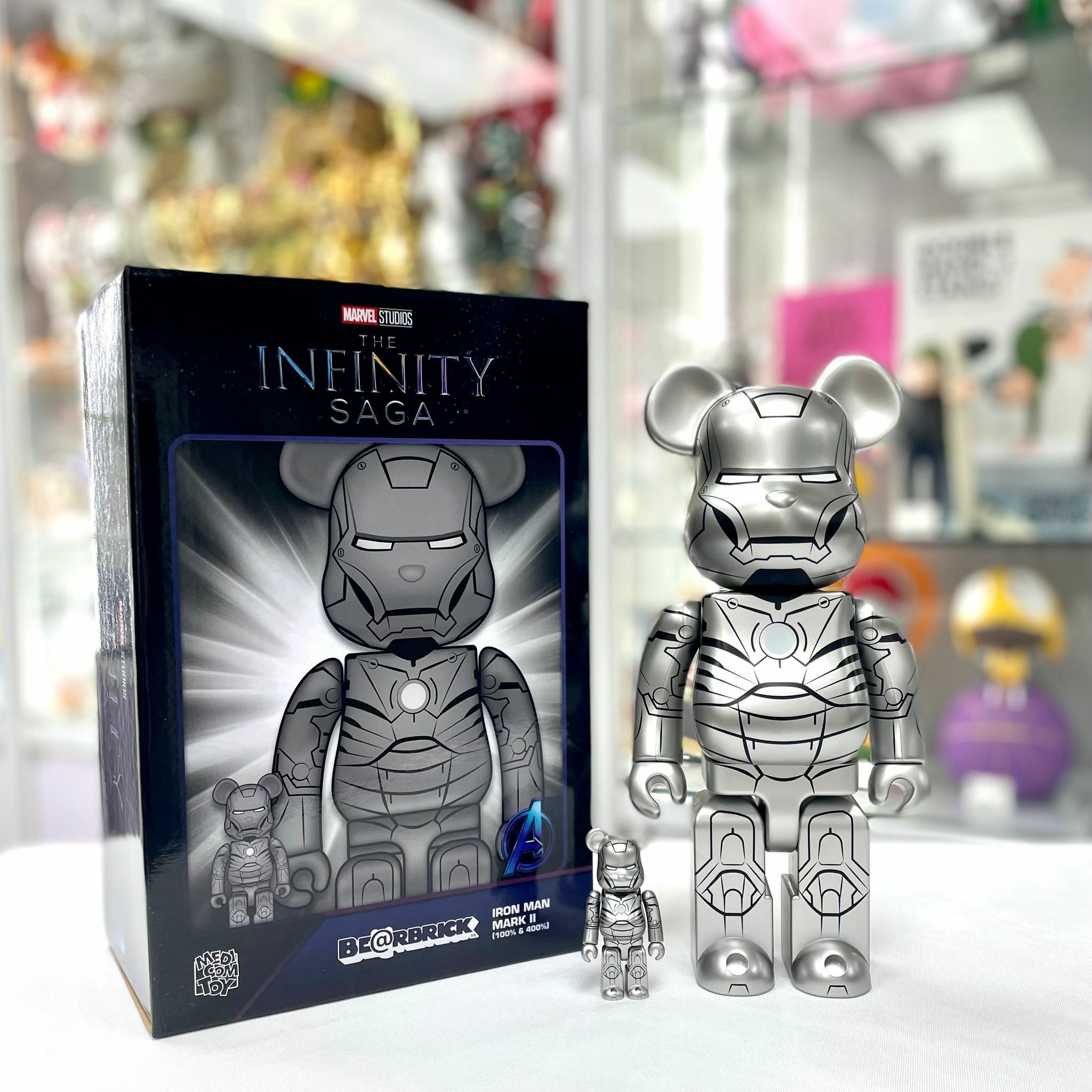 在庫処分セール BE@RBRICK 100％ & IRON MAN 400％- MARK MARK MAN 50 ...