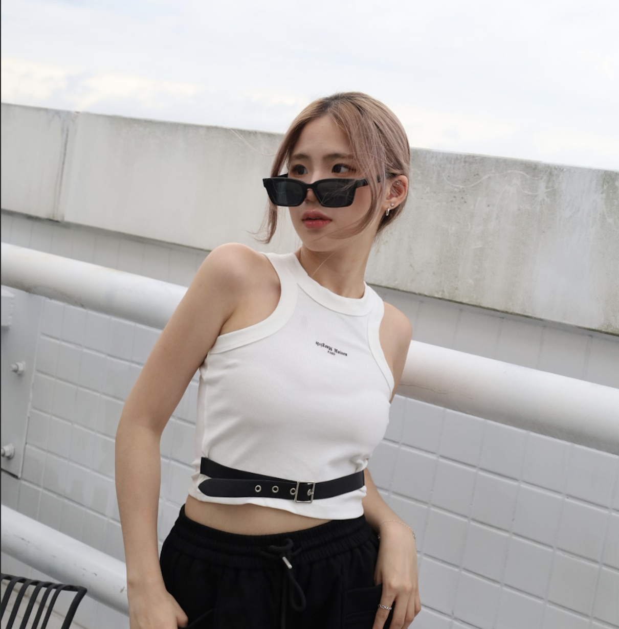 皮帶設計挖肩背心