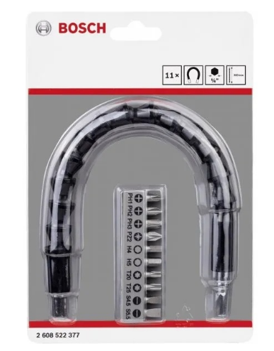 "BOSCH" (300mm長)可彎曲軟軸批咀駁桿連批咀套裝