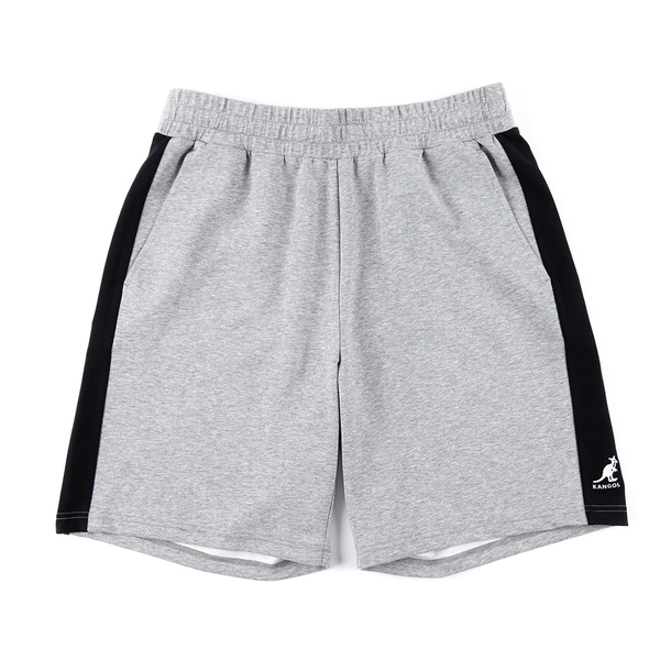 【下殺↘ $499】KANGOL 短褲 灰 黑條 舒適 針織 短褲 女 6325150111