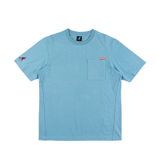 【下殺↘ $399】KANGOL 短袖 灰 深藍 天空藍 口袋 小LOGO 素T 休閒 上衣 男 63251014-