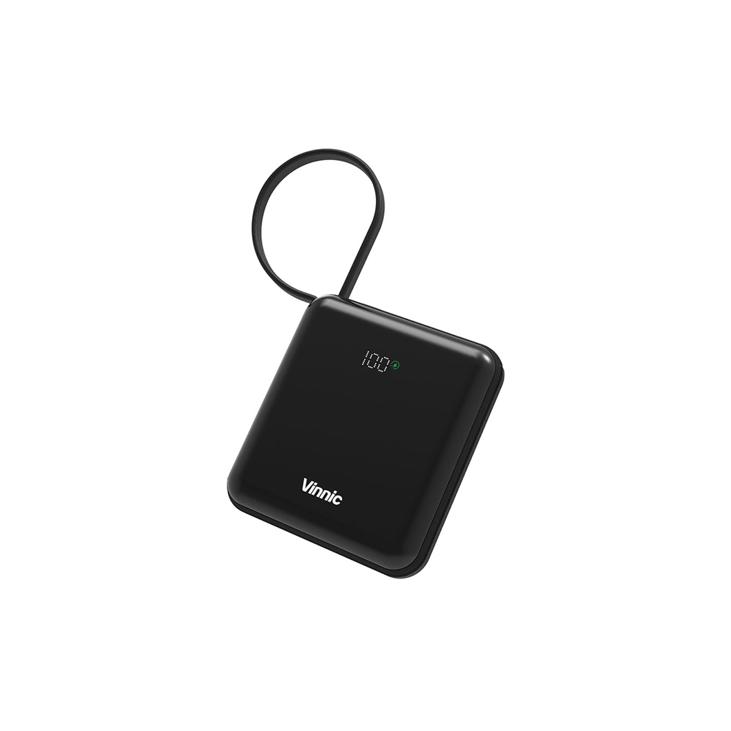 Vinnic 內置PD 快充線 10,000mAh QC 行動電源