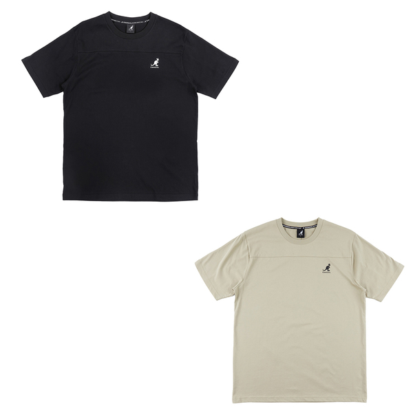 【下殺↘ $499】KANGOL 短袖 黑 卡其 立體LOGO 涼感 素T 休閒 男 63251020-