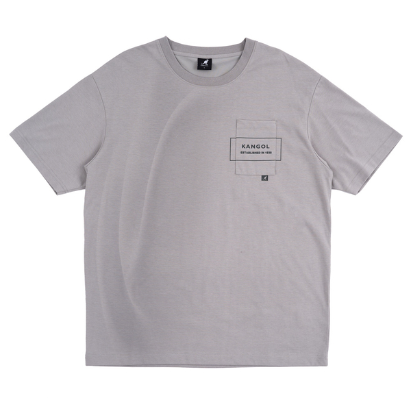 【下殺↘ $499】KANGOL 短袖 短T 淺灰 口袋 1938 復古 休閒 男 6325102611