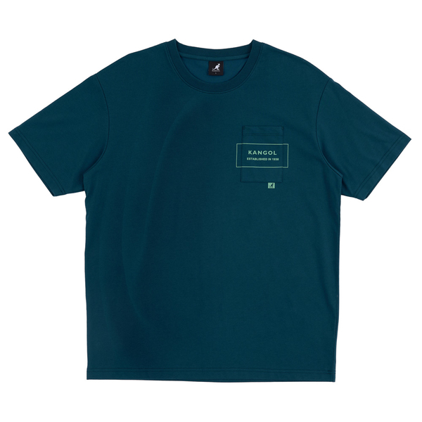 【下殺↘ $499】KANGOL 短袖 短T 常春藤綠 口袋 1938 復古 休閒 男 6325102670