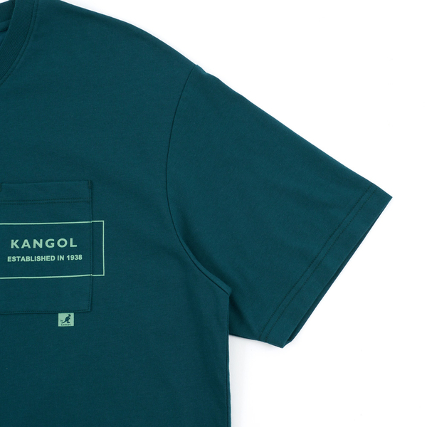 【下殺↘ $499】KANGOL 短袖 短T 常春藤綠 口袋 1938 復古 休閒 男 6325102670