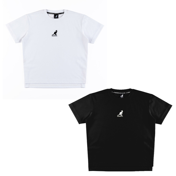 【下殺↘ $399】KANGOL 短袖 短T 黑 白 刺繡LOGO 休閒 圓領 基本款 女 63221003-