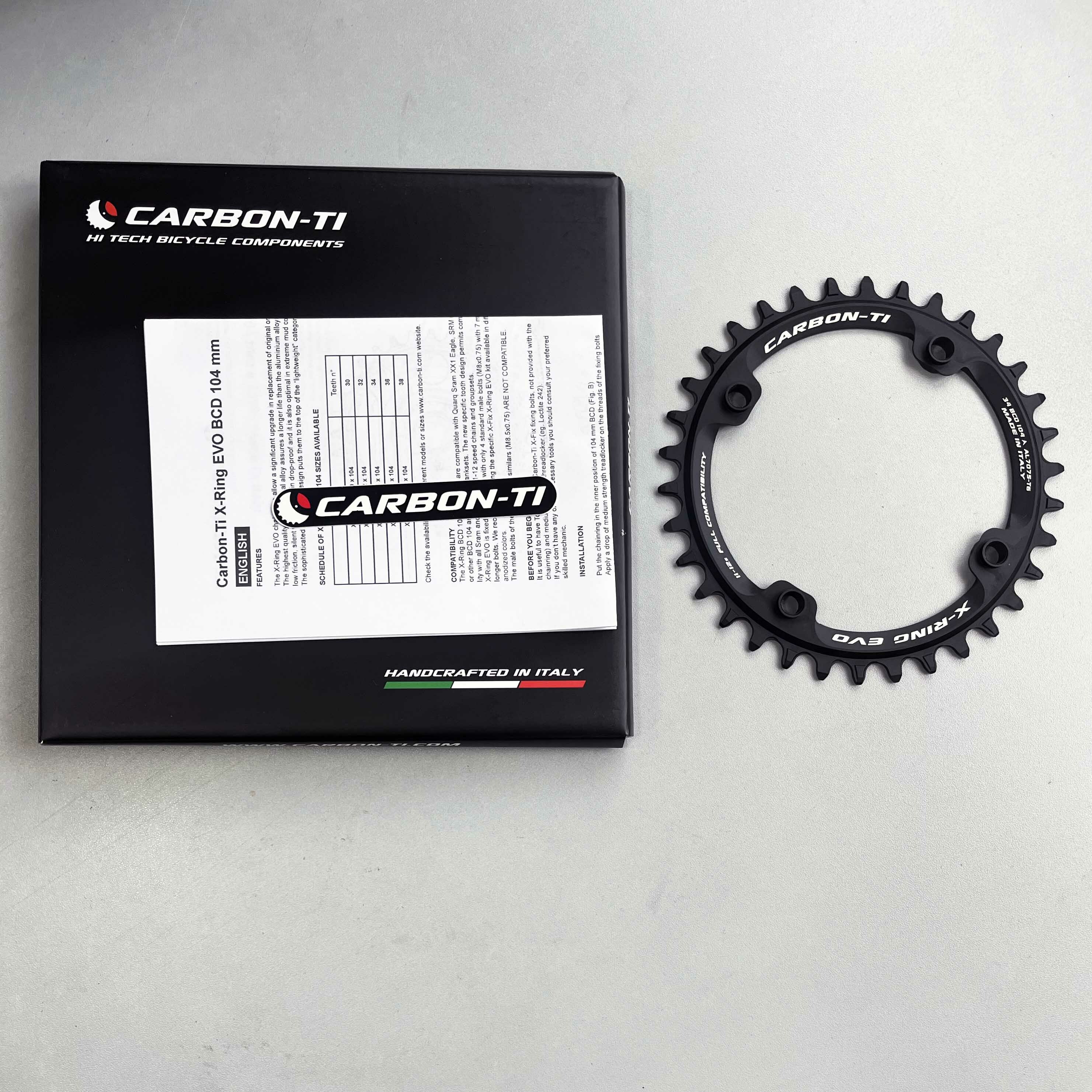 Carbon-Ti X-Ring EVO BCD104x4 Chainring