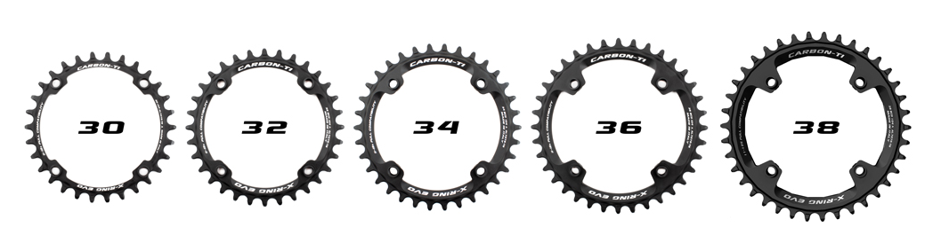 Carbon-Ti X-Ring EVO BCD104x4 Chainring