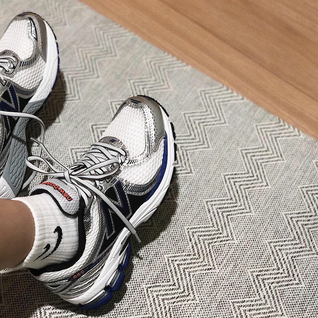 New Balance 860 白銀 白銀藍 皇家藍 NB 白色 復古 慢跑鞋 老爹鞋 ML860XB