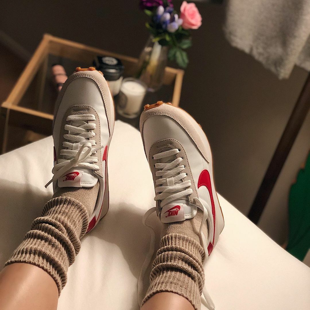 Nike Daybreak 燕麥奶油 奶油白 白色 紅勾 麂皮 休閒 復古鞋 CK2351-103