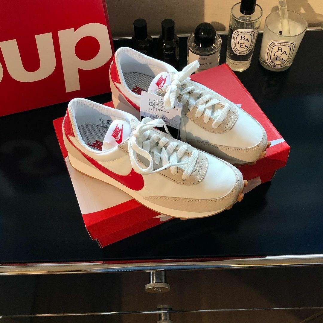 Nike Daybreak 燕麥奶油 奶油白 白色 紅勾 麂皮 休閒 復古鞋 CK2351-103