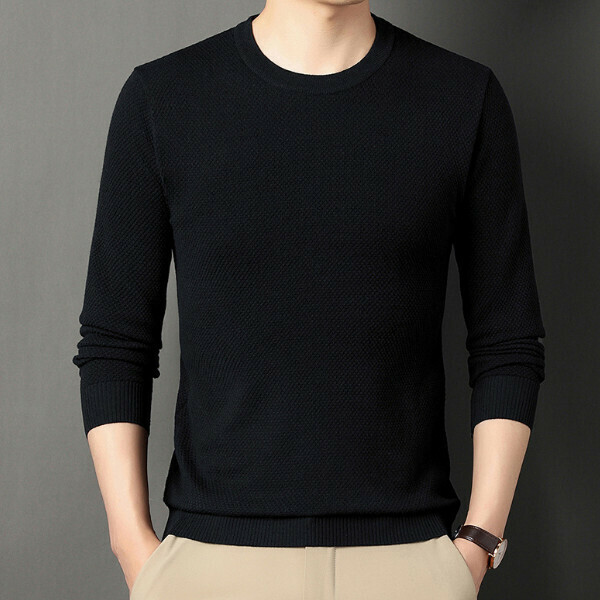 Long-sleeved knit pullover thin sweater