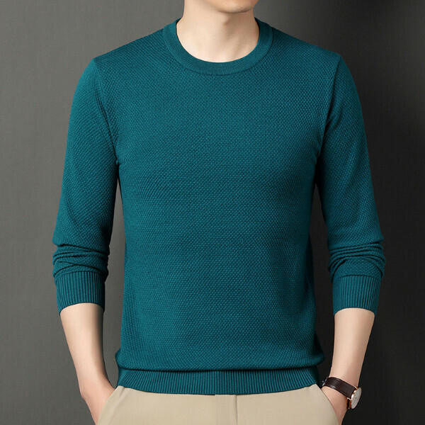 Long-sleeved knit pullover thin sweater