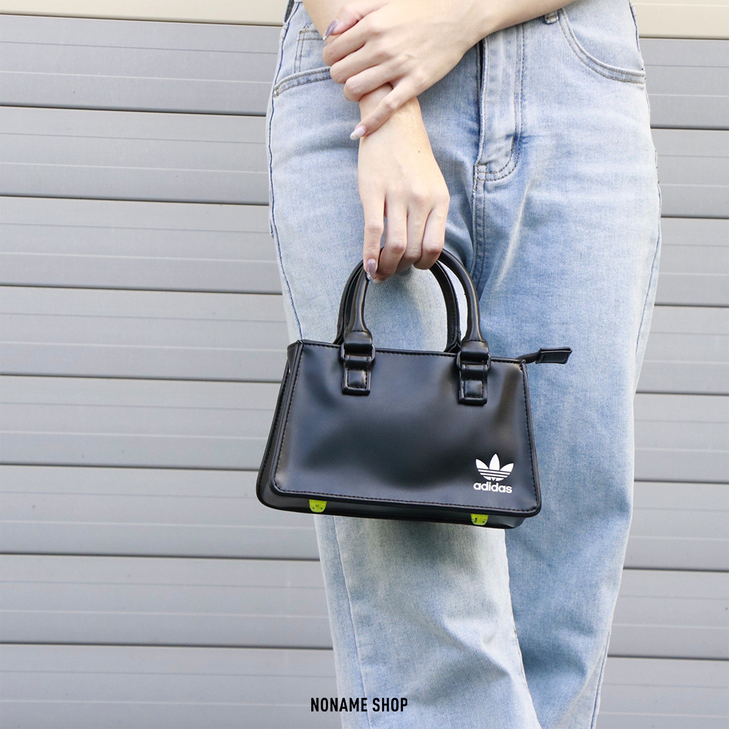 ADIDAS ORIGINALS X KSENIASCHNAIDER 手提 腰包 皮革 小包 黑色