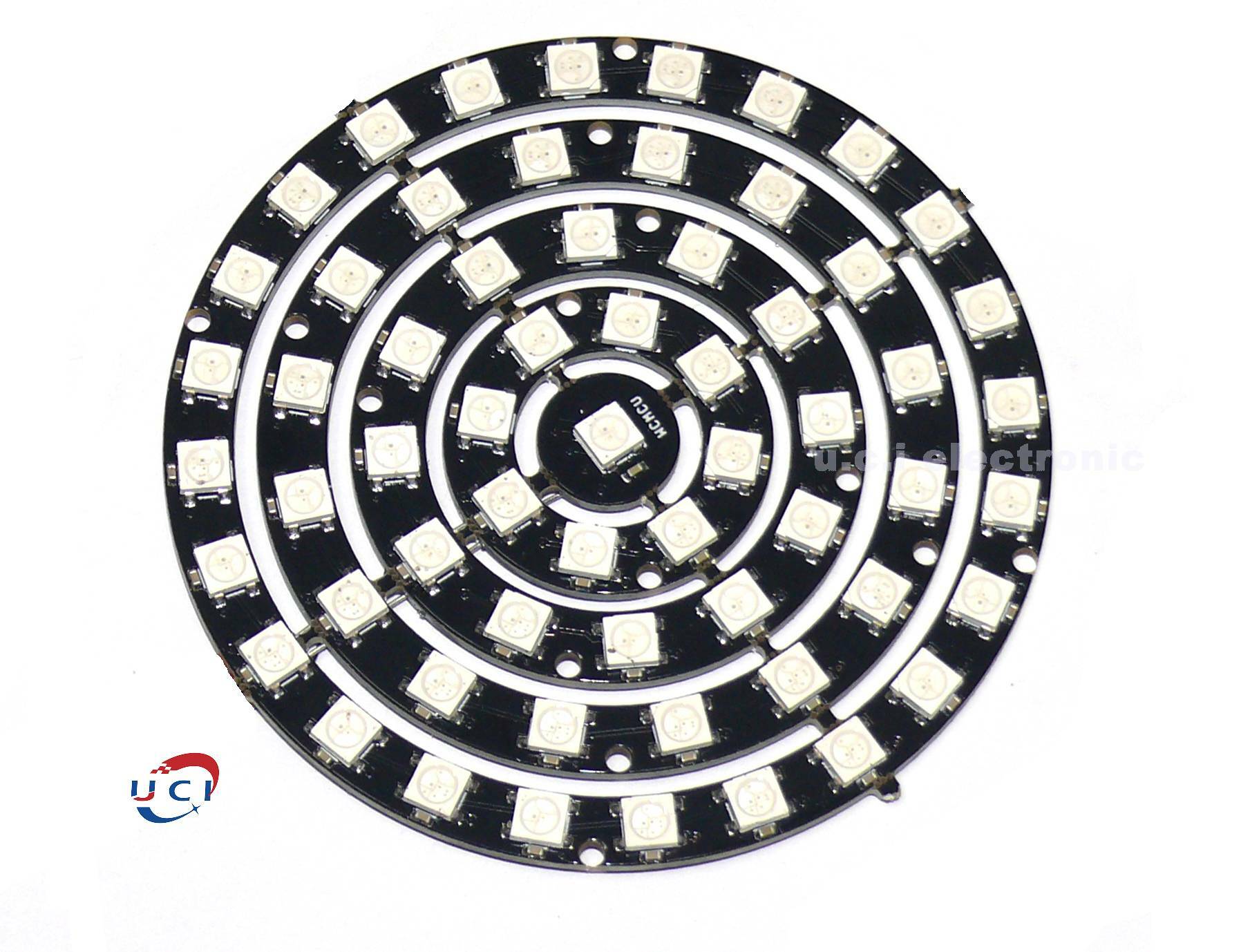 【UCI電子】(W-5)  61位 WS2812 5050 RGB LED 內置全彩驅動彩燈開發板