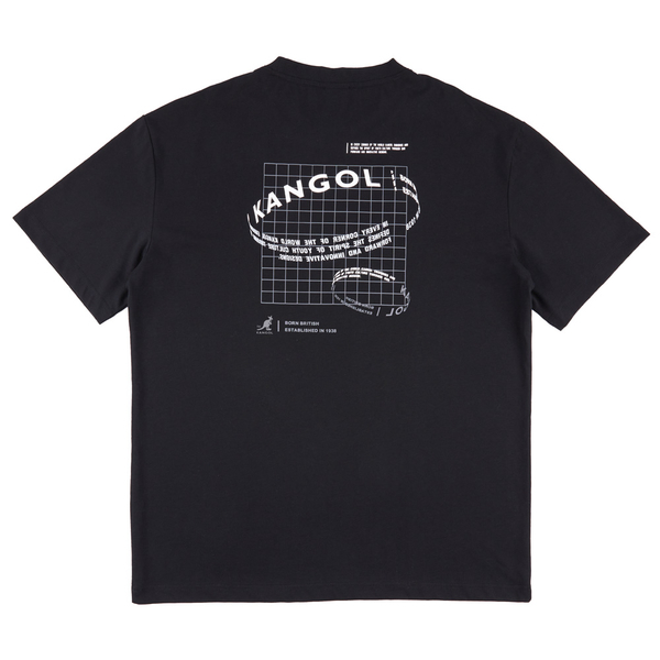 【下殺↘ $499】KANGOL 短T 短袖 黑 環狀LOGO 寬版 圓領T 中性 6325101220