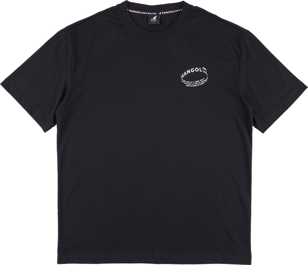 【下殺↘ $499】KANGOL 短T 短袖 黑 環狀LOGO 寬版 圓領T 中性 6325101220