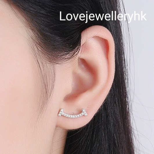 莫桑微笑耳環 E054