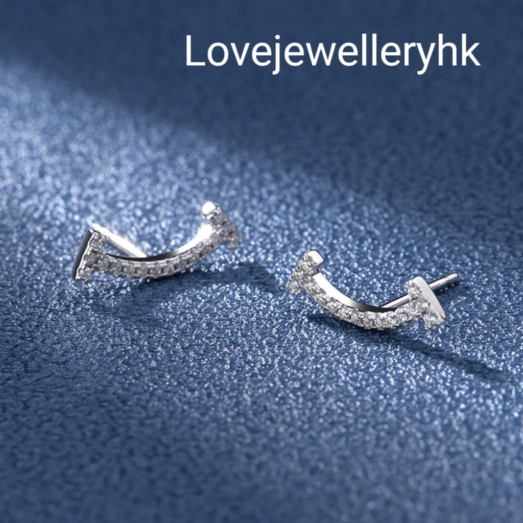 莫桑微笑耳環 E054